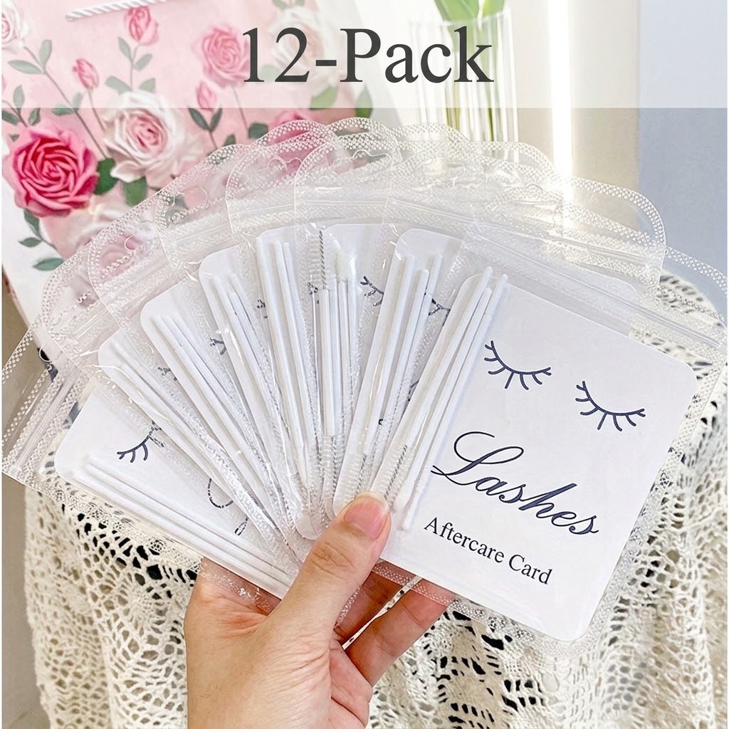Eyelash Extension Logo - 12pcs Eyelash Aftercare Kits for Customers,