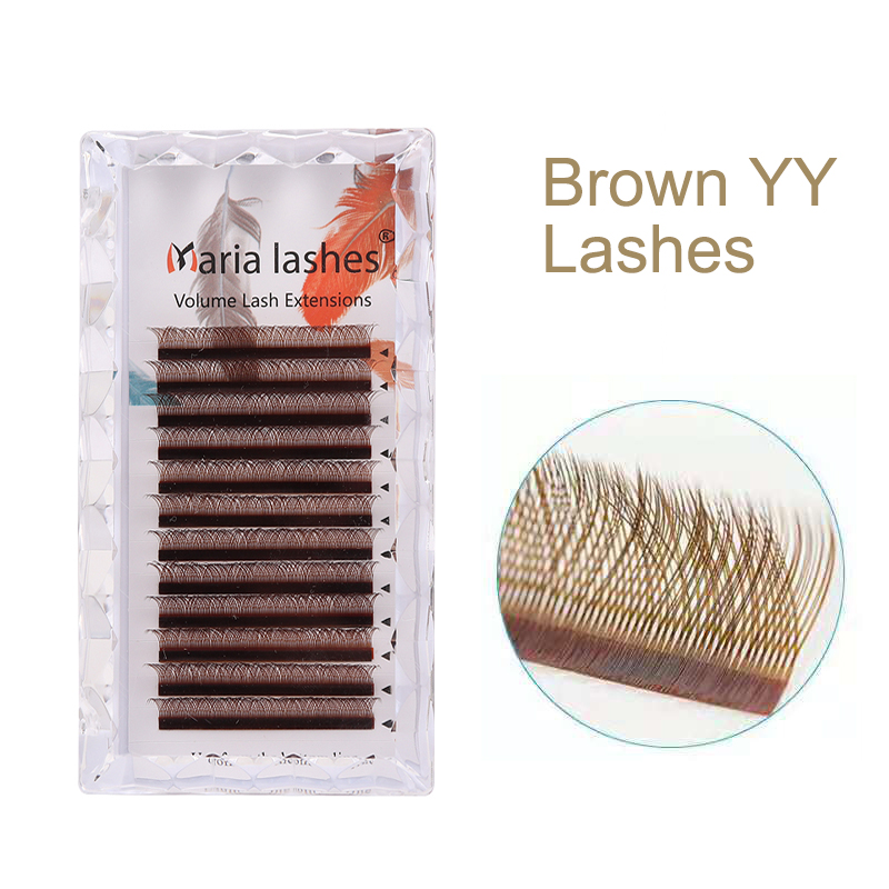 MARIA Brown YY Shaped Eyelash  - Eyelash Extension Yy review and price