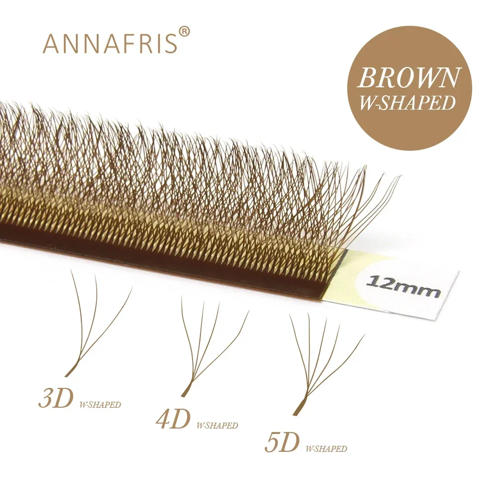 ANNAFRIS Brown W Shape Lash Ex - Eyelash Extension Yy review and price