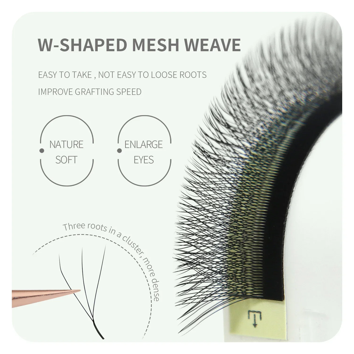 ANNAFRIS Brown W Shape Lash Ex - Eyelash Extension Yy review and price