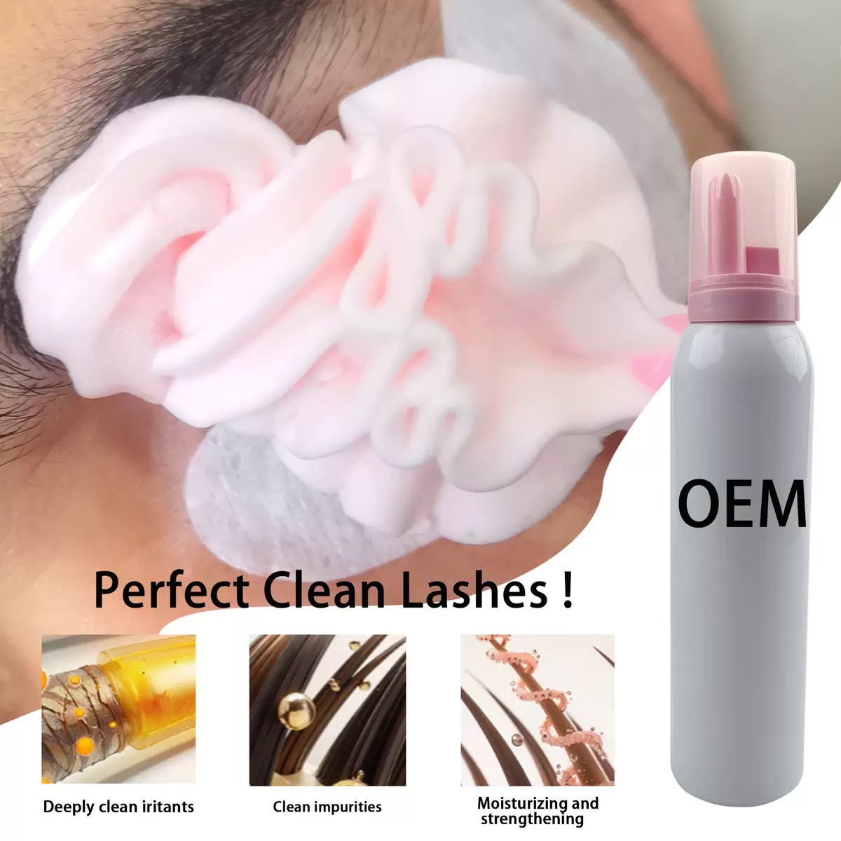 Factory Wholeasle Custom100ml  - Eyelash Extension Logo review and price
