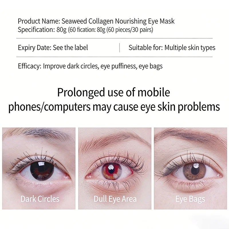 60Pcs Gold Crystal Collagen Ey - Eye Pad Collagen review and price