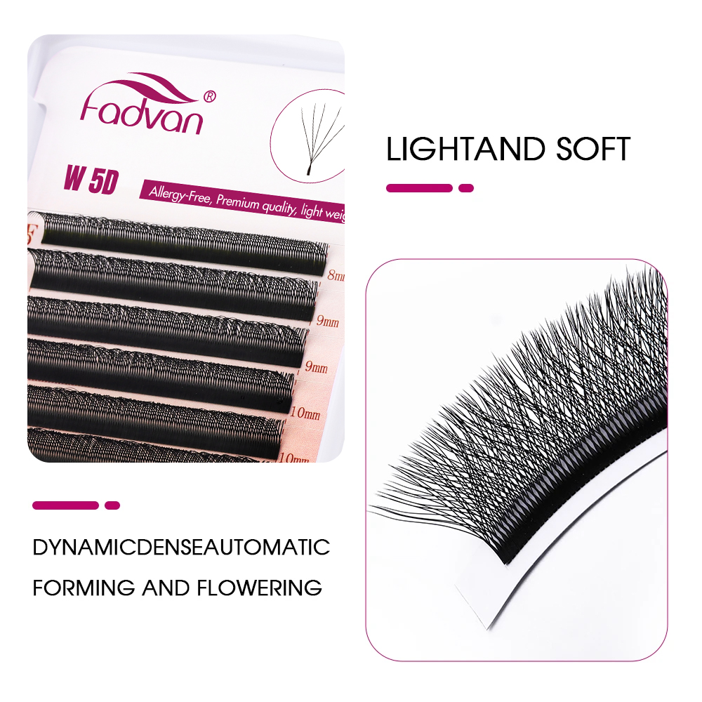 Fadvan 5D  W Shape Lashes Blac - Eyelash Extension Logo review and price